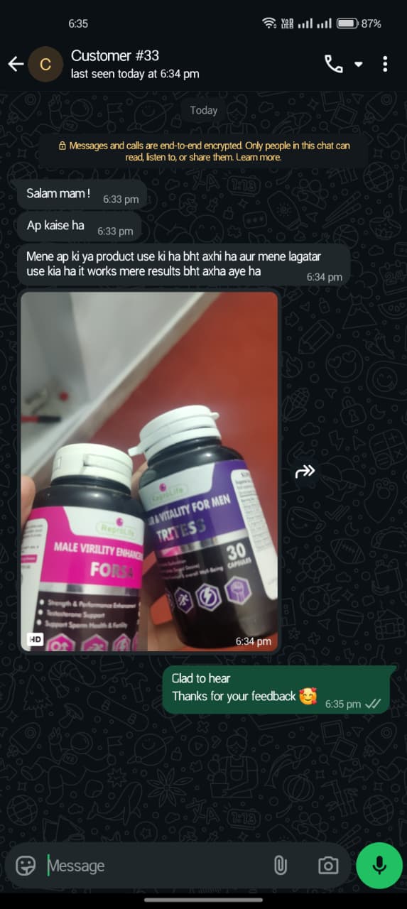 Feedback screenshot